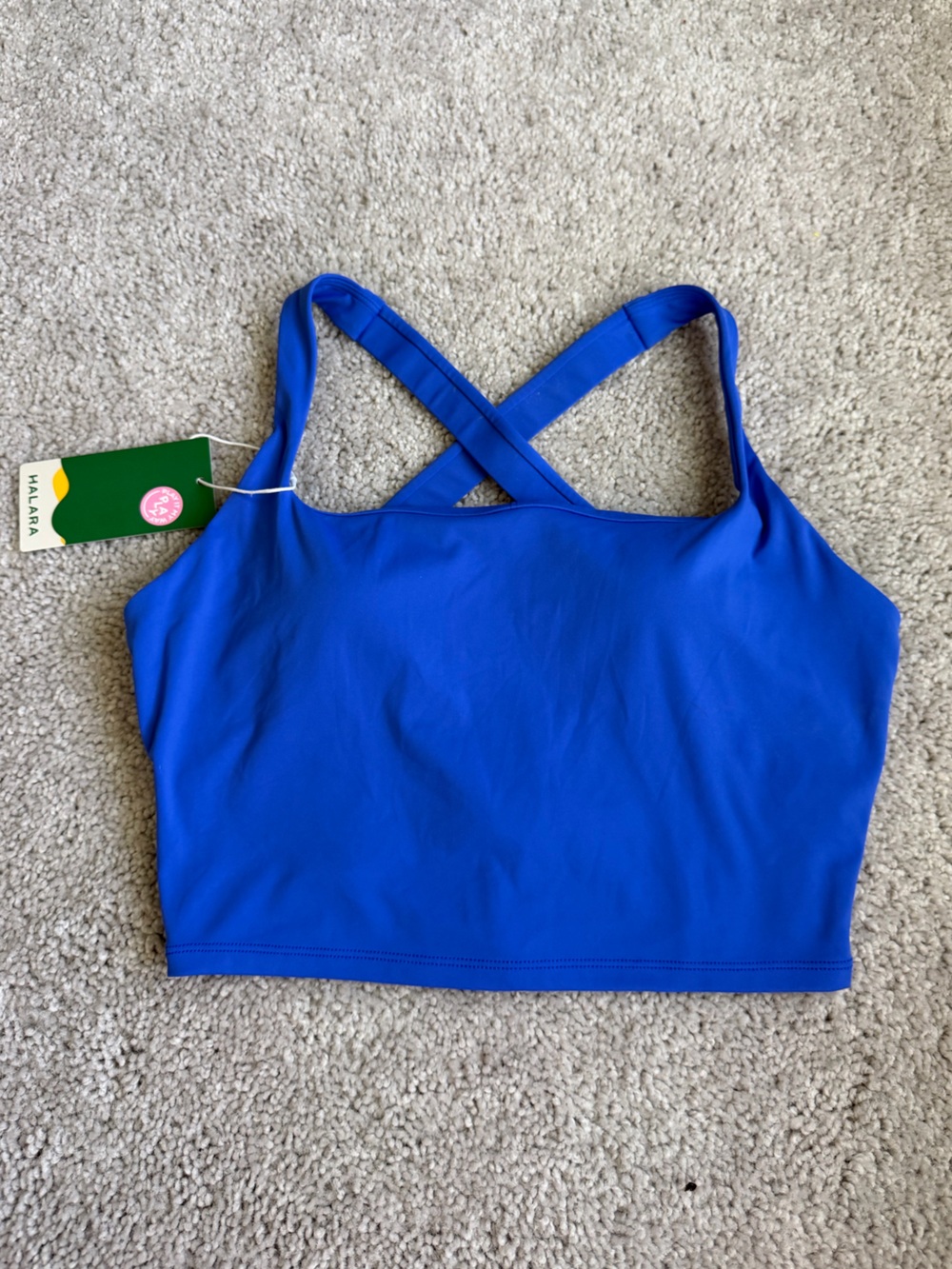 NWT Halara SoftlyZero Airy Crisscross Yoga Crop Top size Medium
